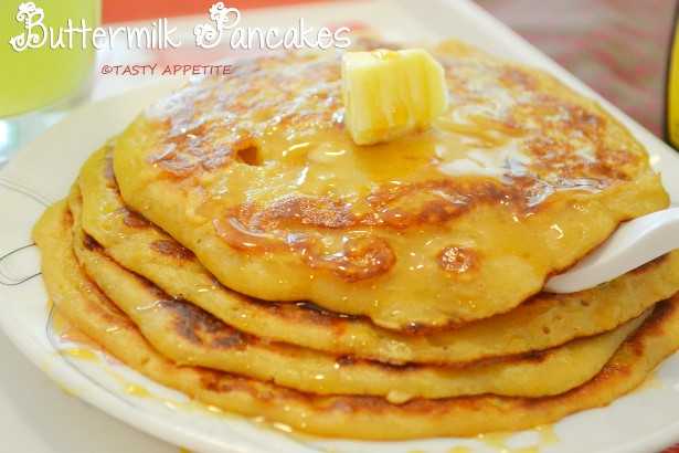 Pancakes | Wheat Flour Buttermilk Pancakes | Tasty Appetite