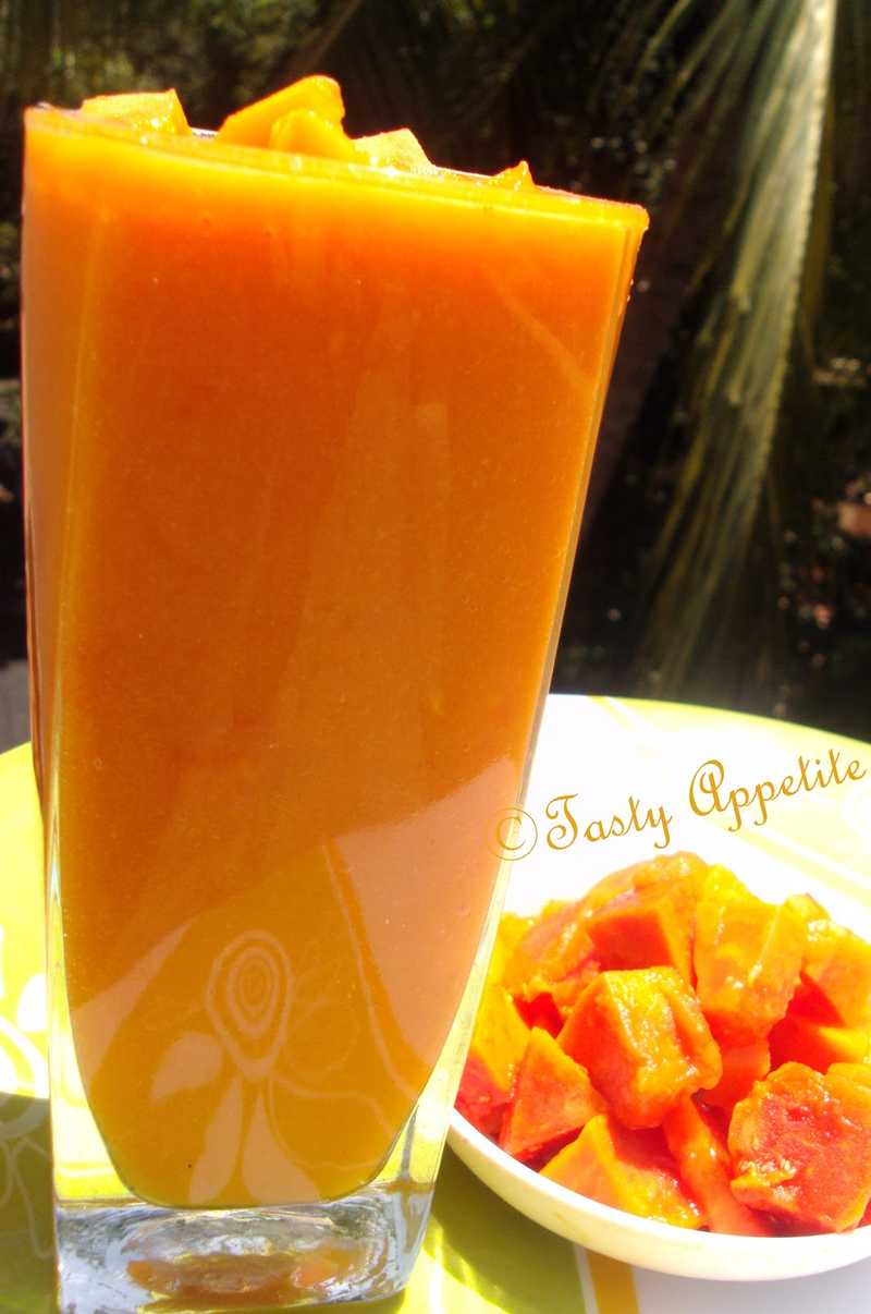 Papaya Smoothie | Tasty Appetite