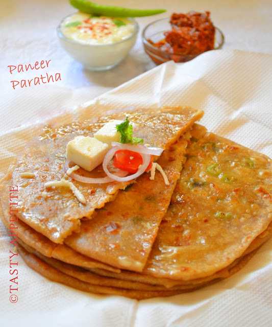 paneer paratha tasty appetite paneer paratha